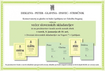 VABILO - Večer slovenskih skladateljev v Ljubljani