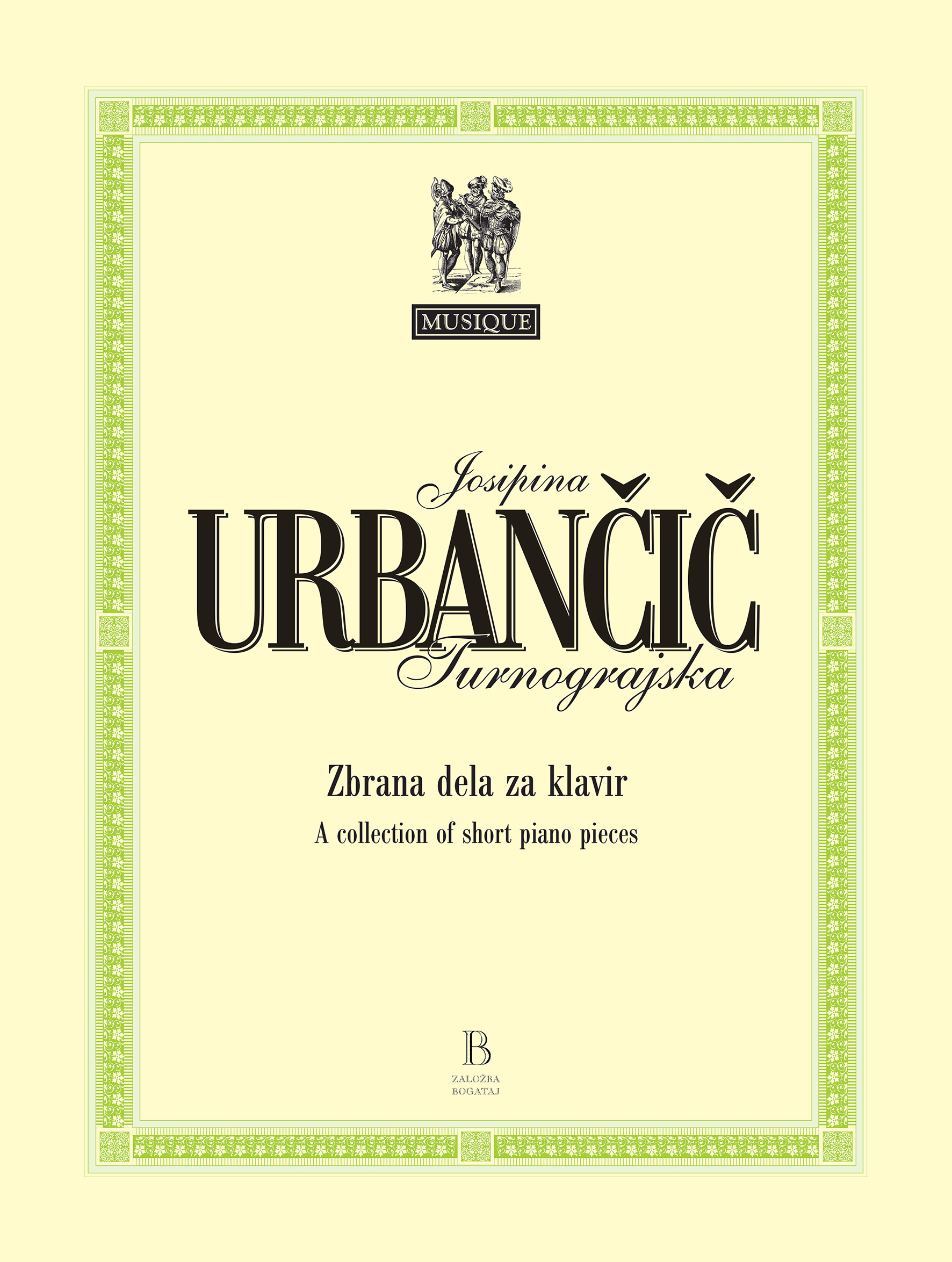 ZB38-urbancic turnograjska-zbrana dela za klavir Zbrana dela za klavir - slika 1