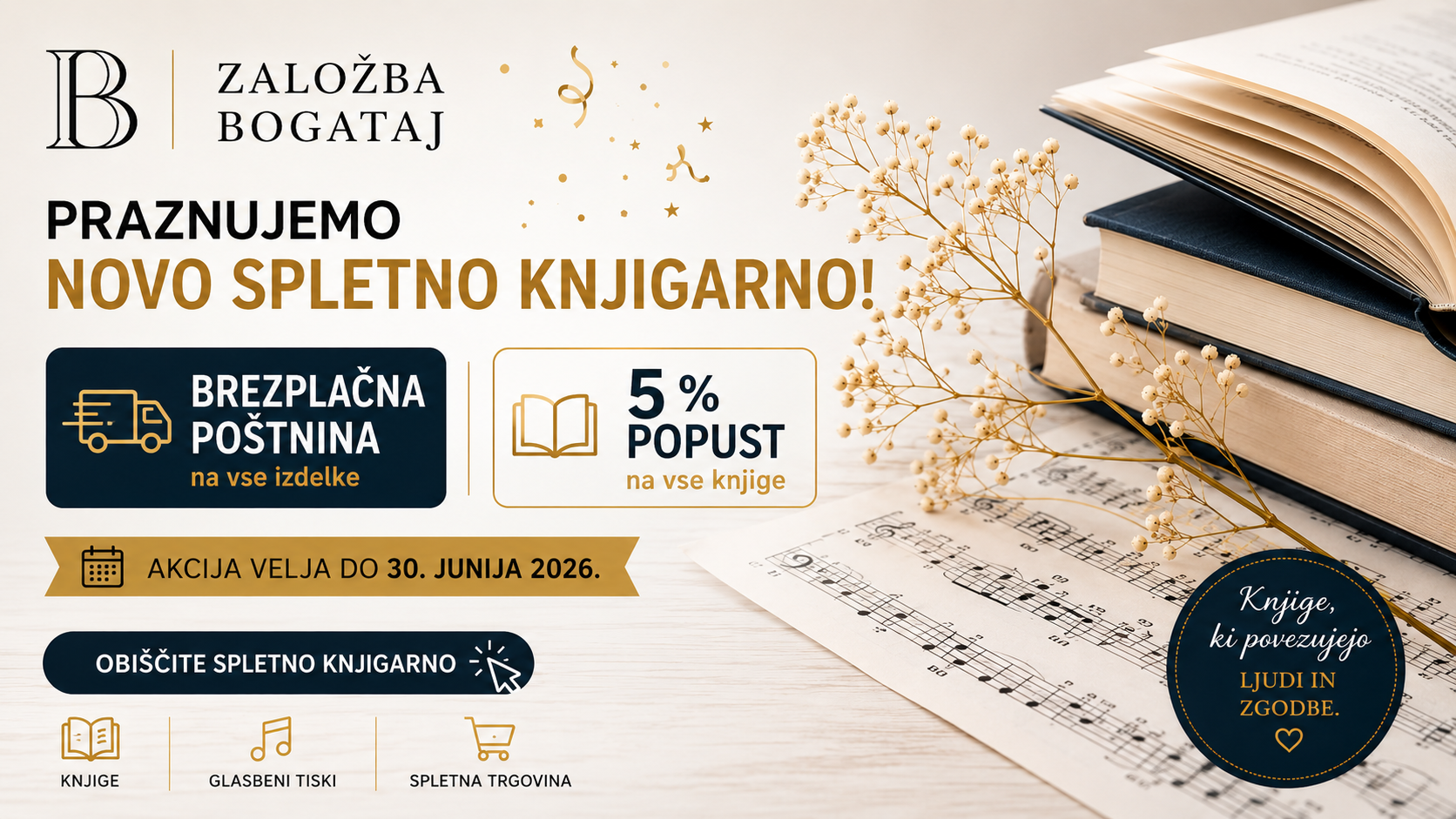 oglas zalozba akcija postnina
